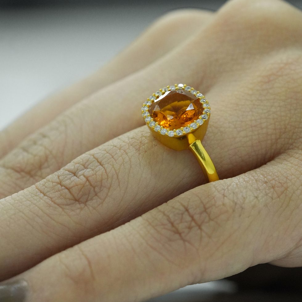 Orange Bloom ring