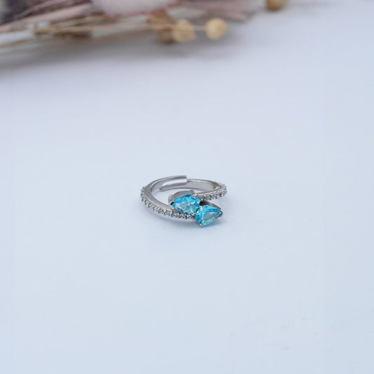 Blue Leaf Ring