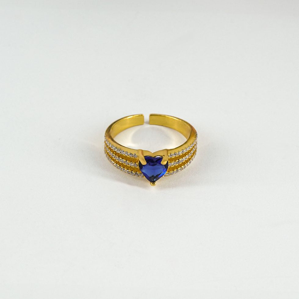 Blue Heart Ring