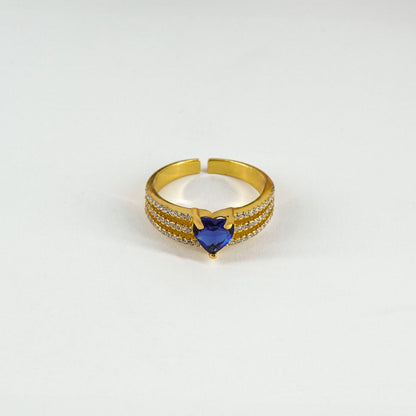 Blue Heart Ring