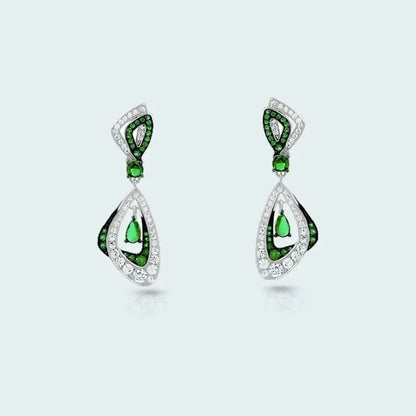 Green Emerald Earrings