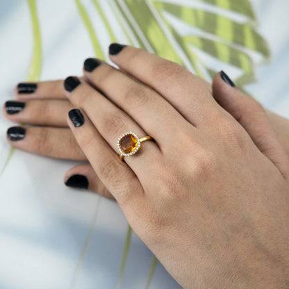 Orange Bloom ring