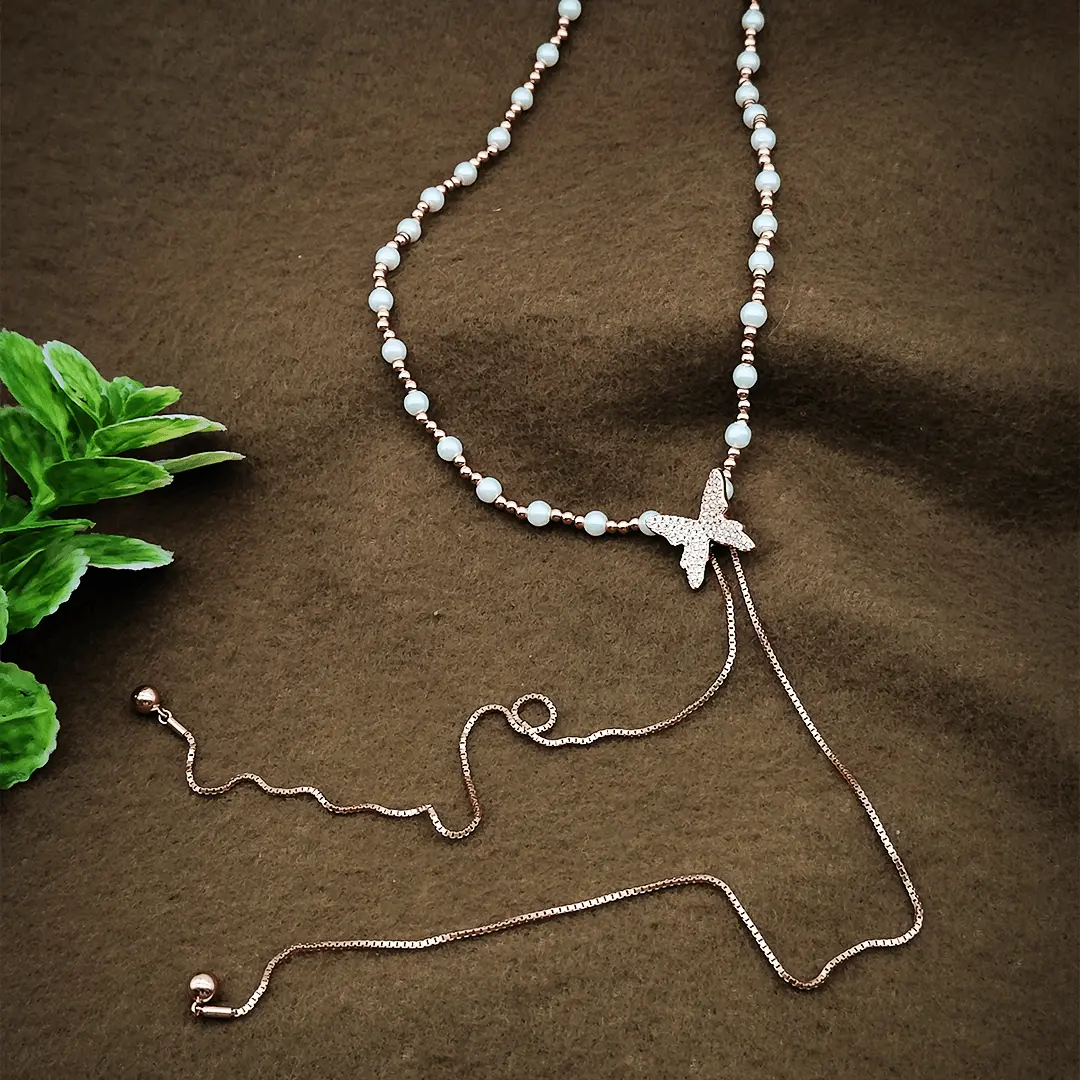 Rosegold Butterfly Chain