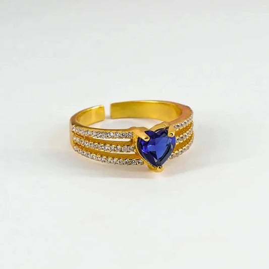 Blue Heart Ring