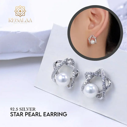 Star Pearl Earrings