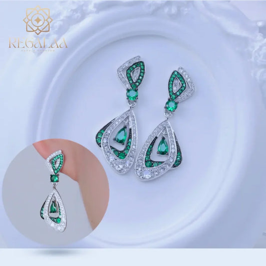 Green Emerald Earrings