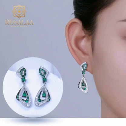 Green Emerald Earrings