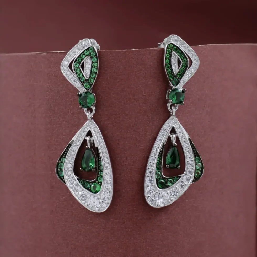 Green Emerald Earrings