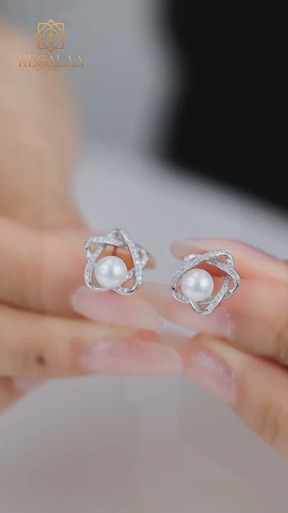 Star Pearl Earrings