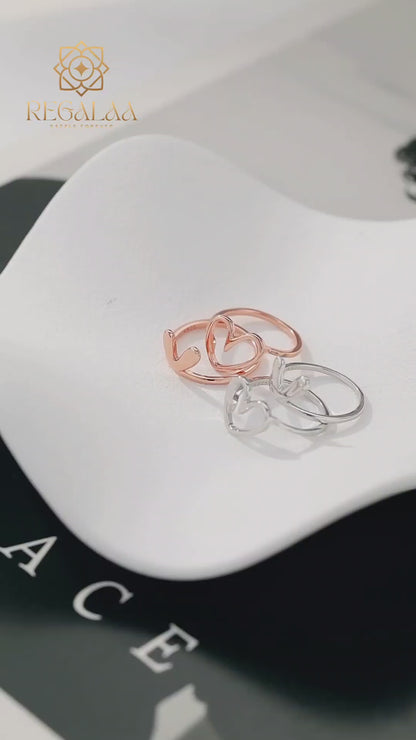 2 in 1 Heart Ring